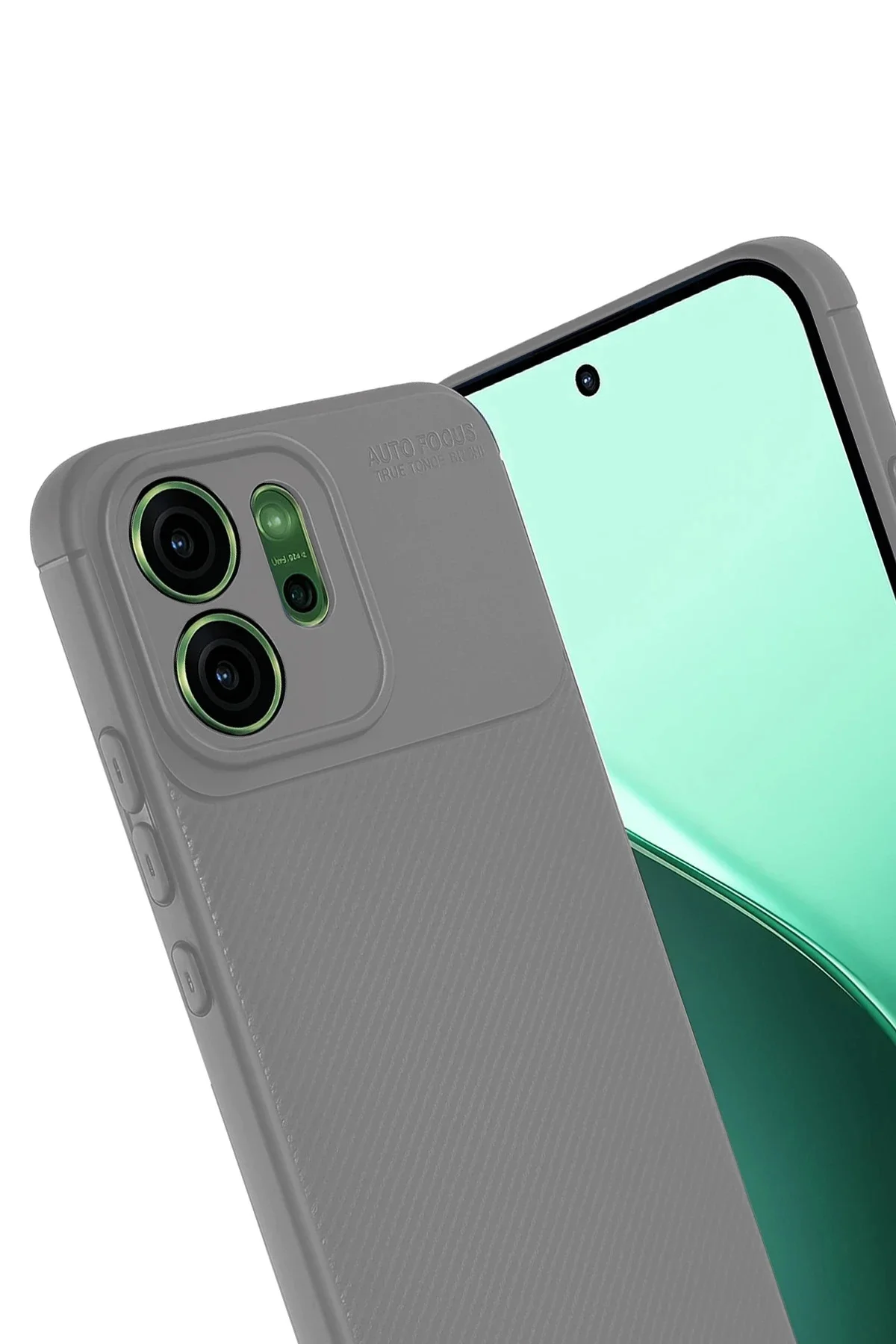 Newface Oppo Reno 14f Auto Focus Karbon Kapak - Gri