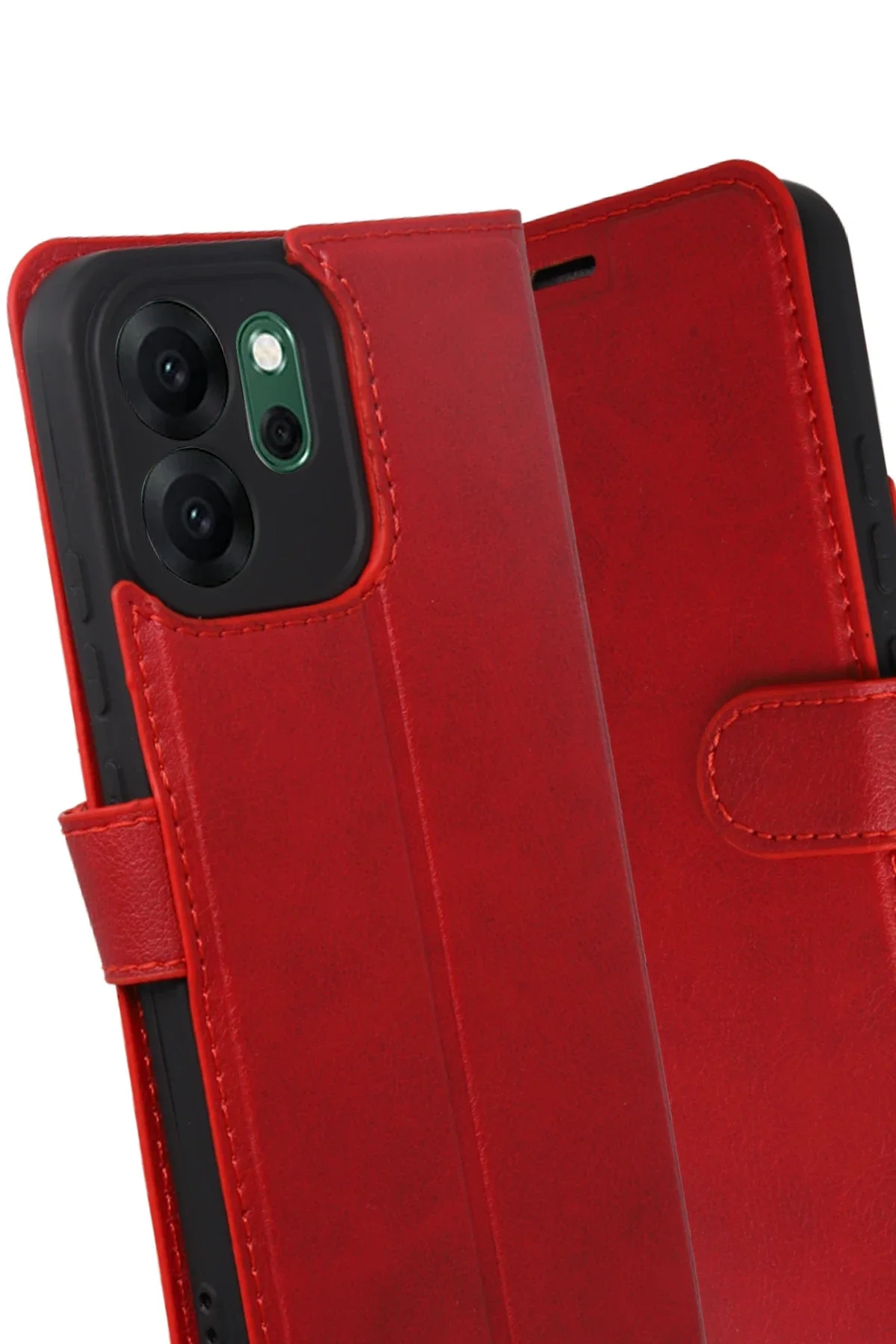 Newface Oppo Reno 14f Trend S Plus Kapaklı Kılıf - Kırmızı