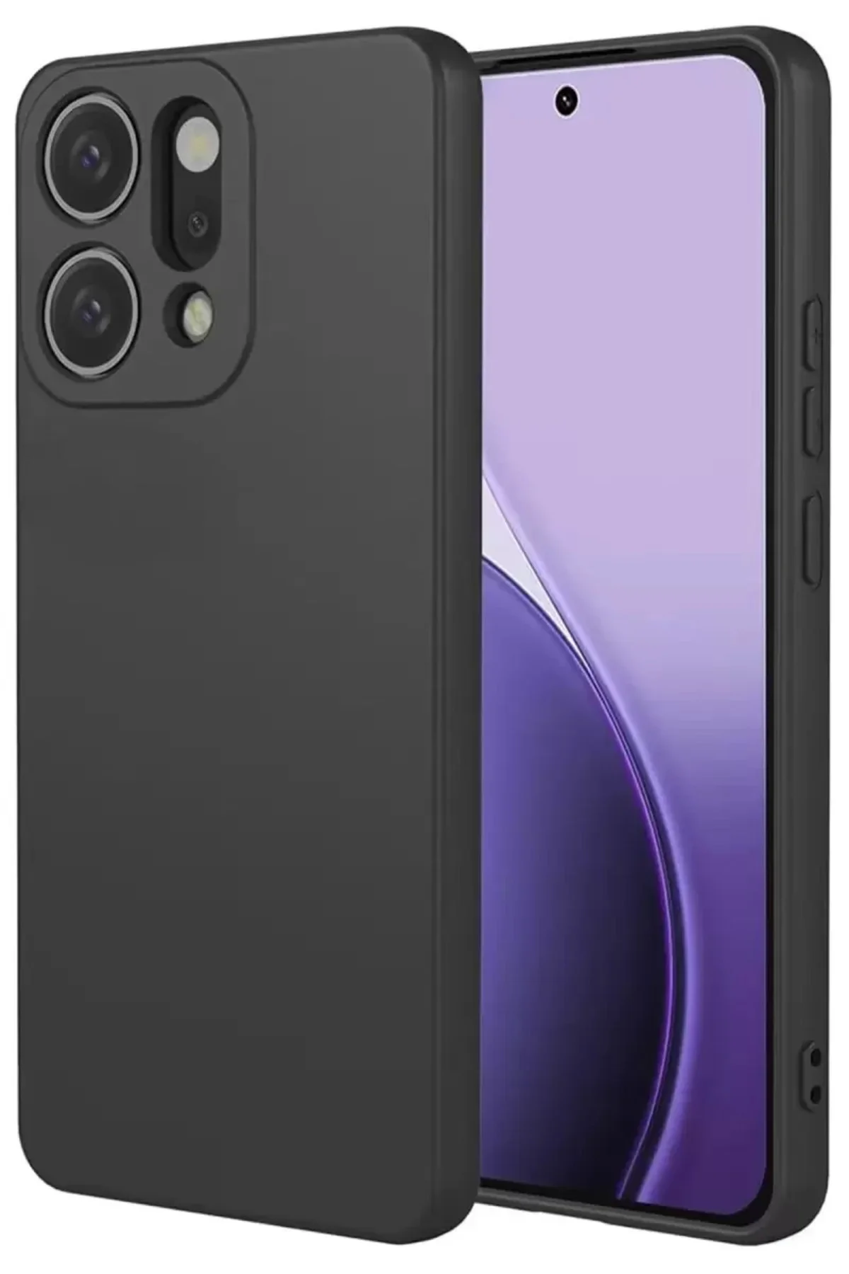 Newface Oppo Reno 14 First Silikon - Siyah