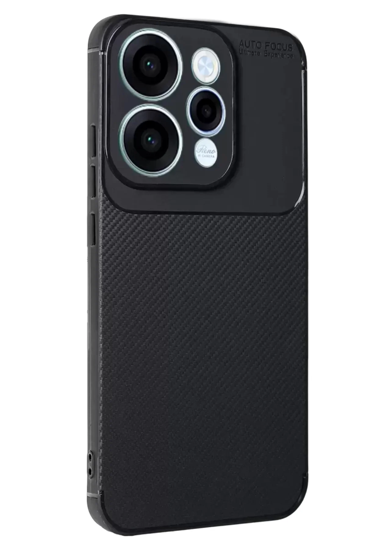 Newface Oppo Reno 15 Auto Focus Karbon Kapak - Siyah