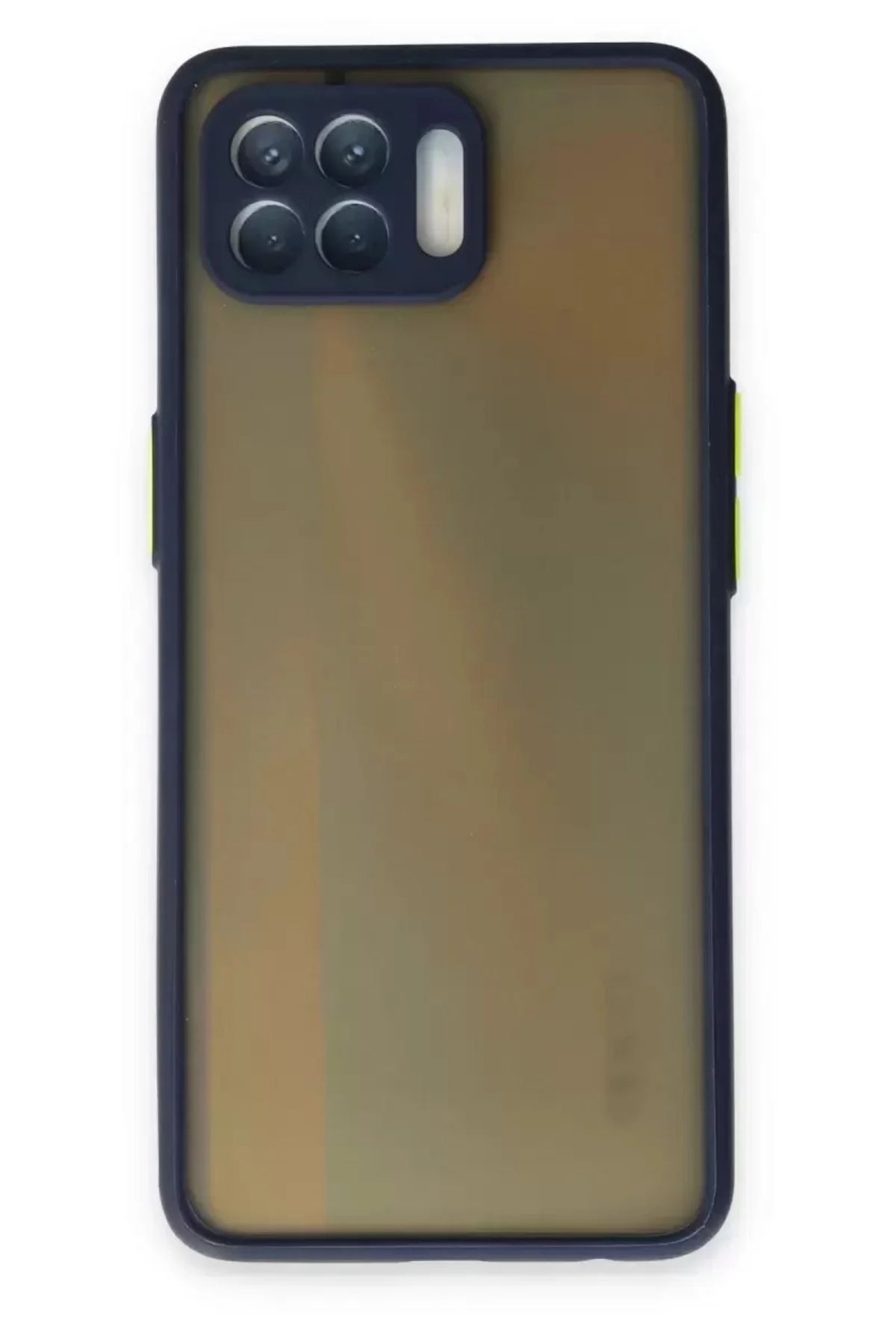 Newface Oppo Reno 4 Lite Kılıf Montreal Silikon Kapak - Lacivert