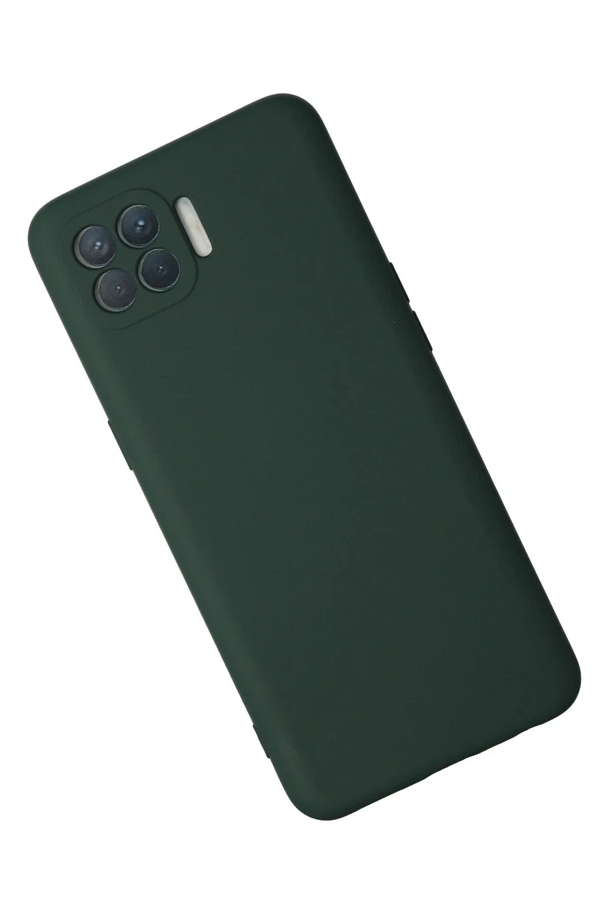Newface Oppo Reno 4 Lite Kılıf Nano İçi Kadife Silikon - Koyu Yeş