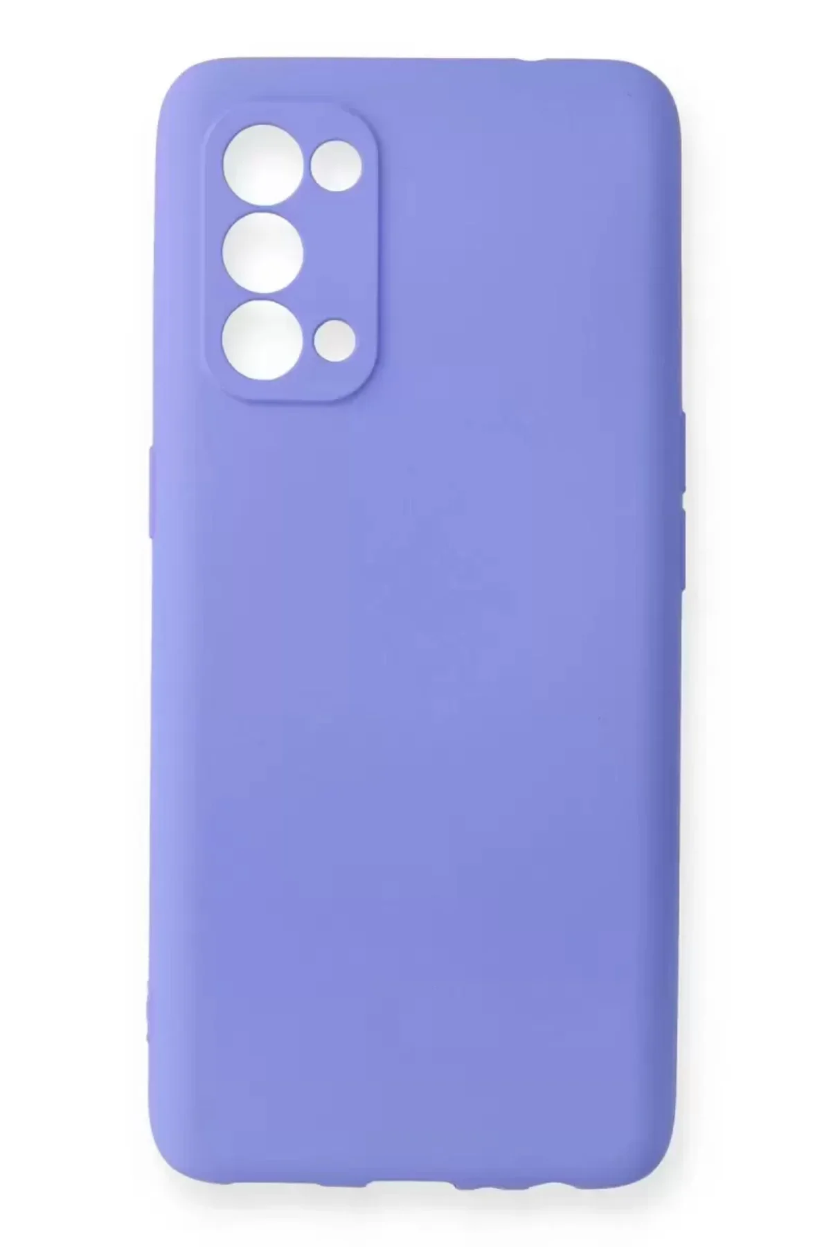 Newface Oppo Reno 5 Kılıf First Silikon - Lila