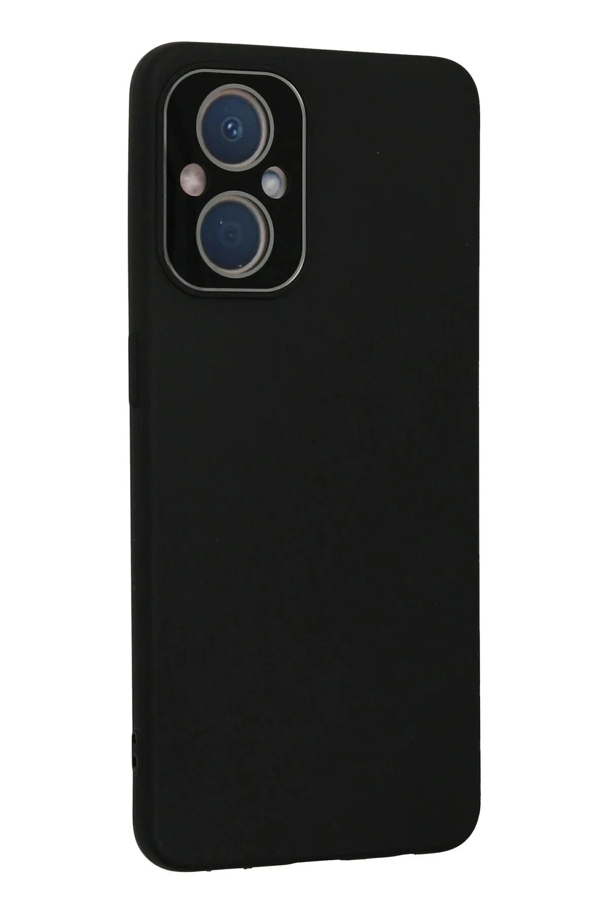 Newface Oppo Reno 7 Lite Kılıf Lansman Glass Kapak - Siyah