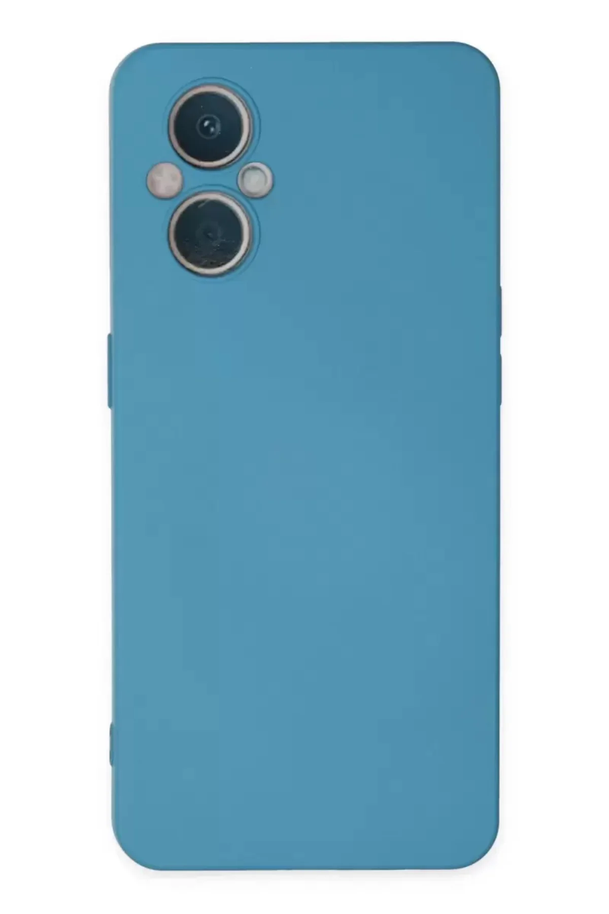 Newface Oppo Reno 7 Lite Kılıf Nano İçi Kadife Silikon - Mavi