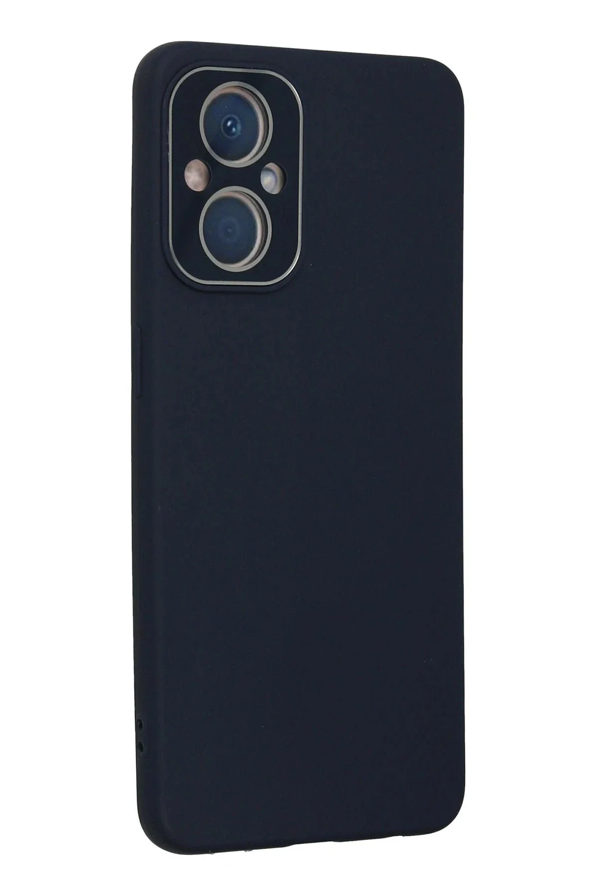 Newface Oppo Reno 7 Lite Kılıf Lansman Glass Kapak - Lacivert