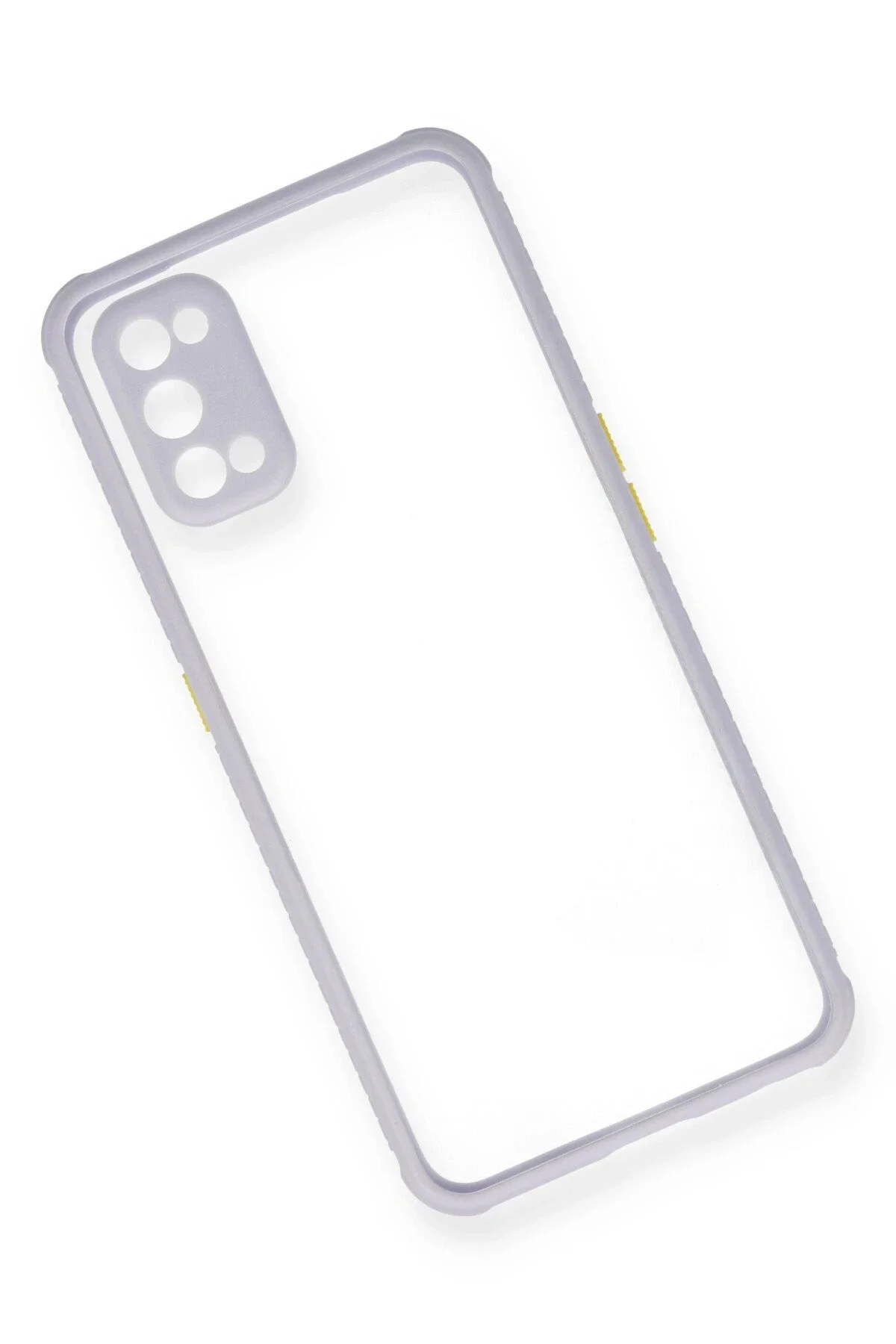 Newface Realme 7 Pro Kılıf Miami Şeffaf Silikon - Lila