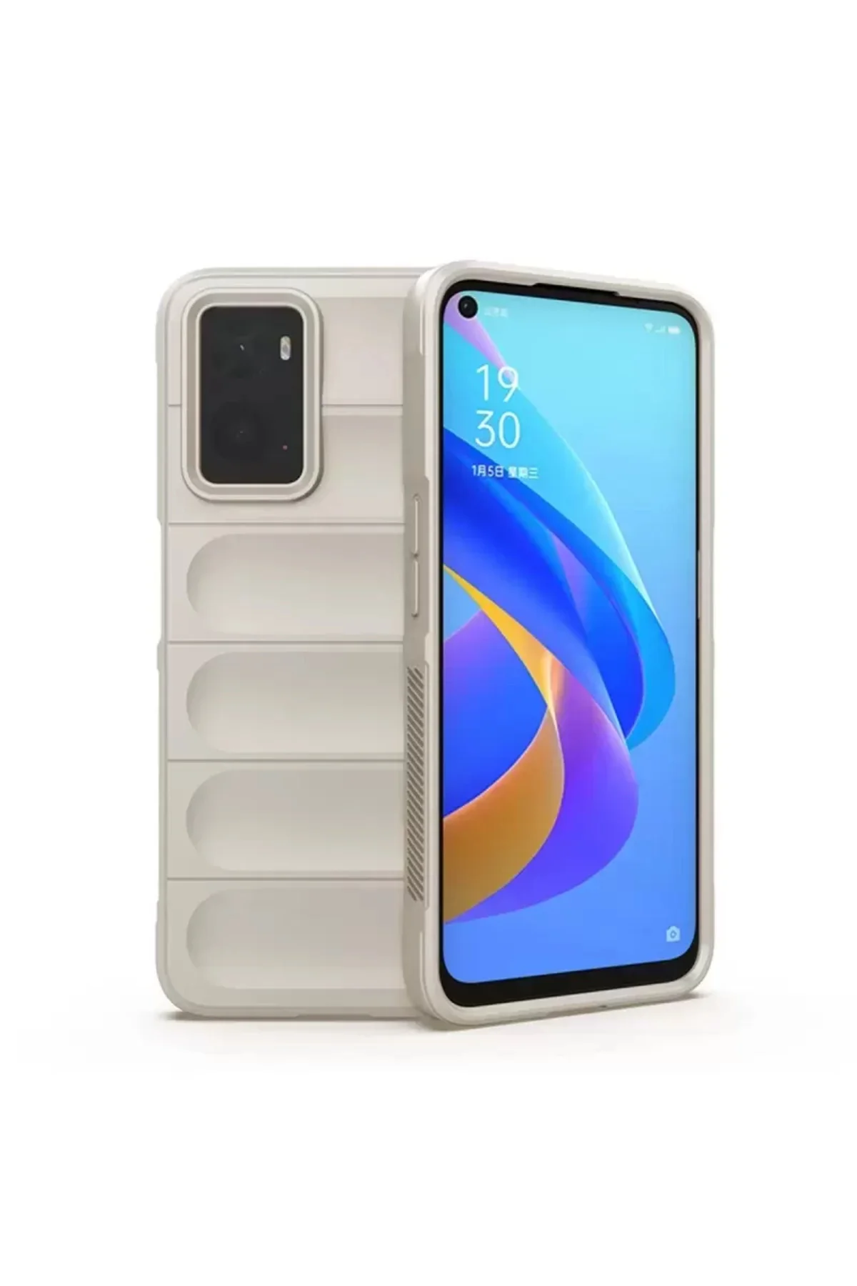Newface Realme 9i 4g Kılıf Optimum Silikon - Krem