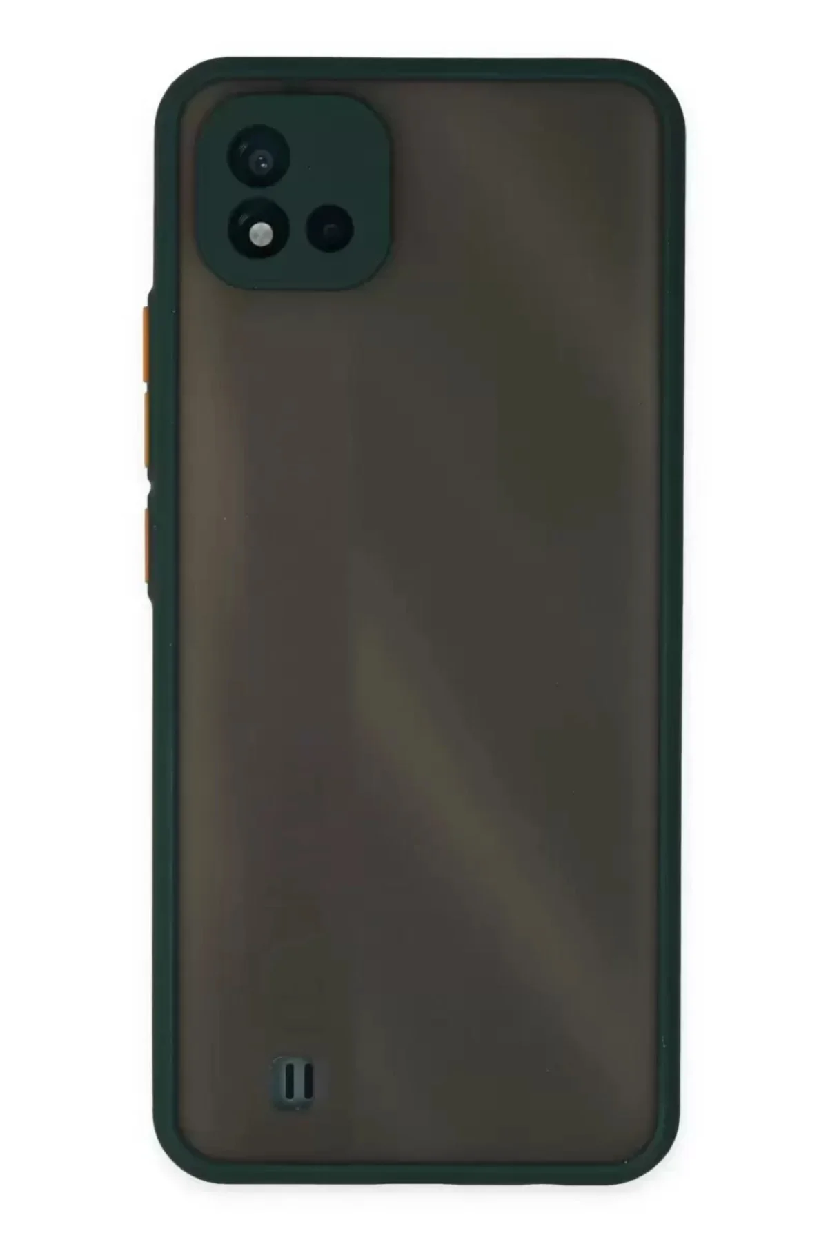 Newface Realme C11 2021 Kılıf Montreal Silikon Kapak - Yeşil