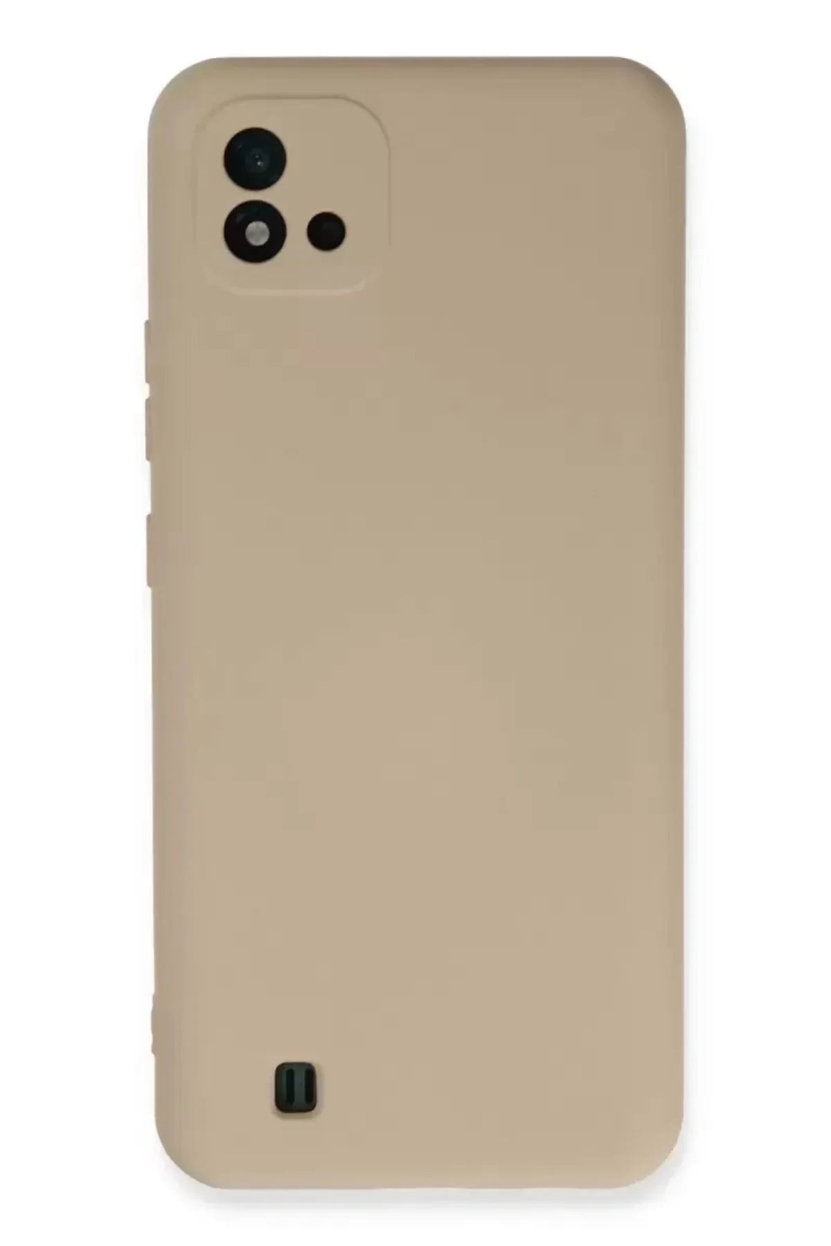 Newface Realme C11 2021 Kılıf Nano İçi Kadife Silikon - Pudra