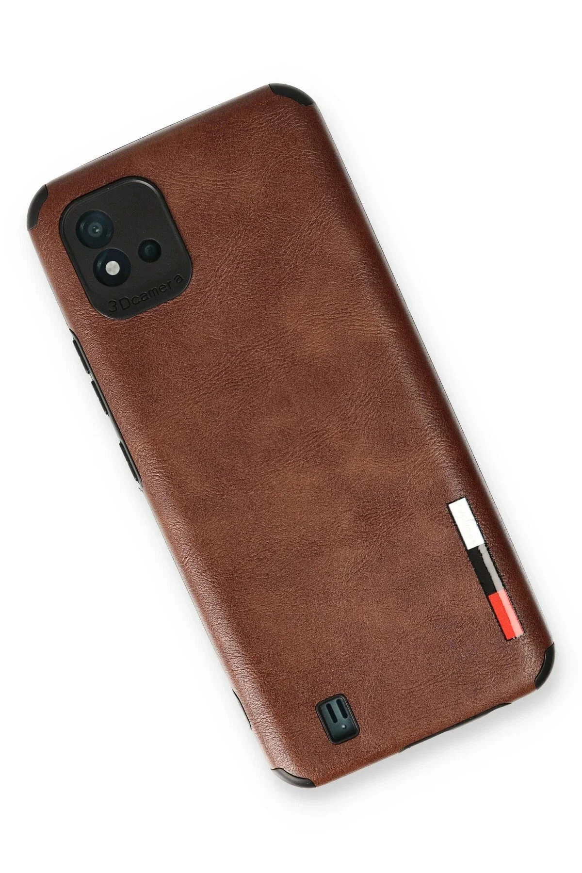 Newface Realme C11 2021 Kılıf Loop Deri Silikon - Kahverengi