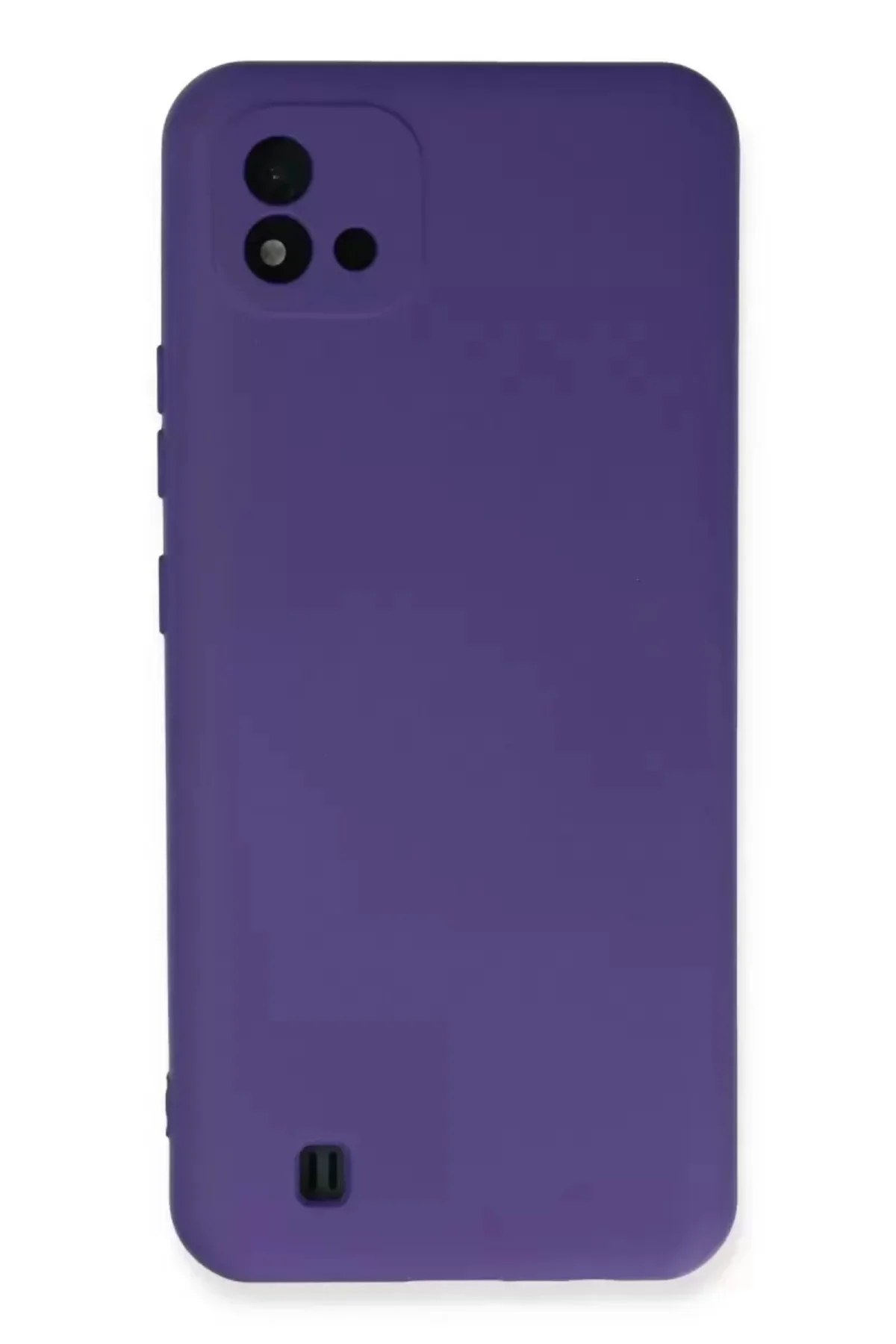 Newface Realme C11 2021 Kılıf Nano İçi Kadife Silikon - Mor