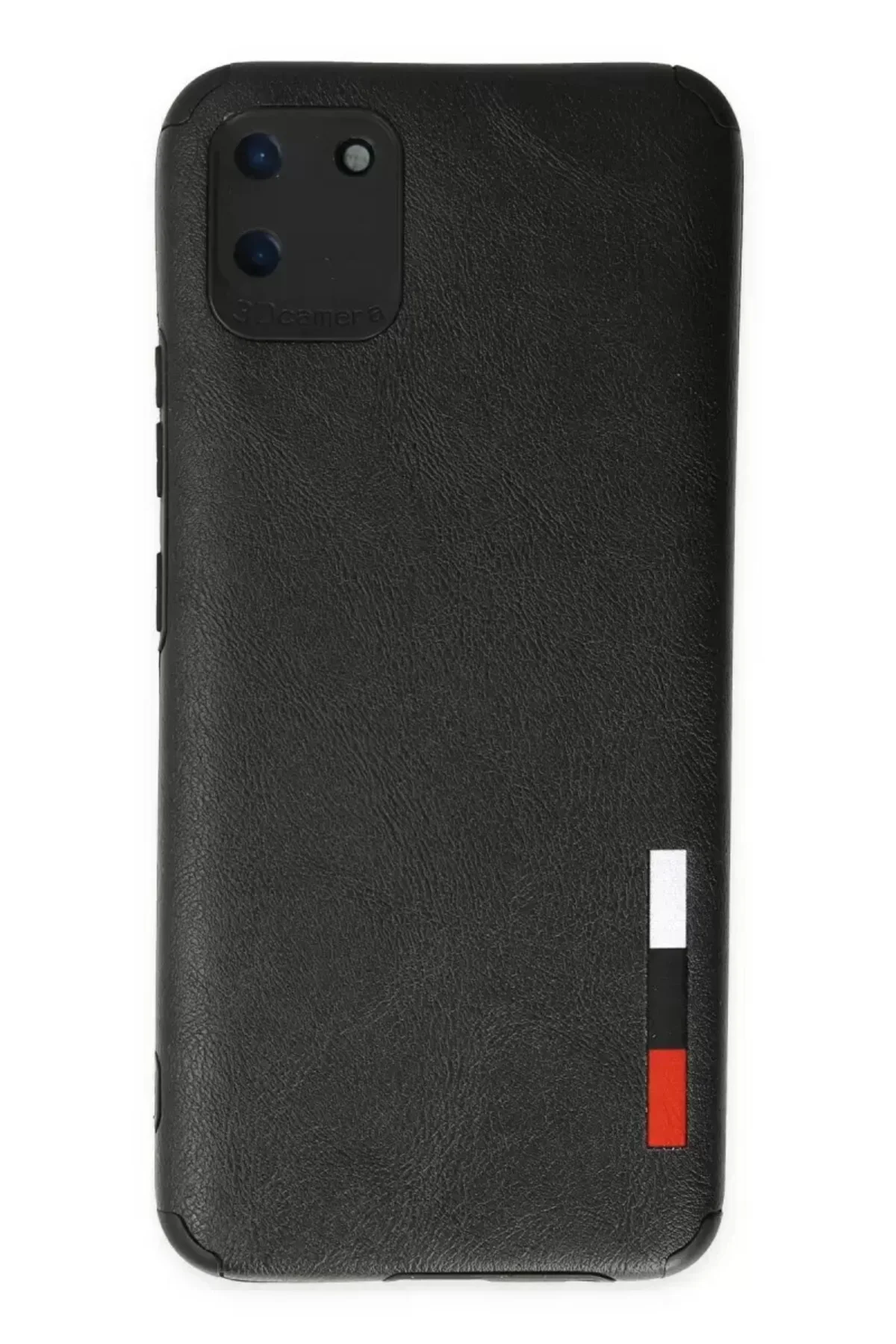 Newface Realme C11 Kılıf Loop Deri Silikon - Siyah