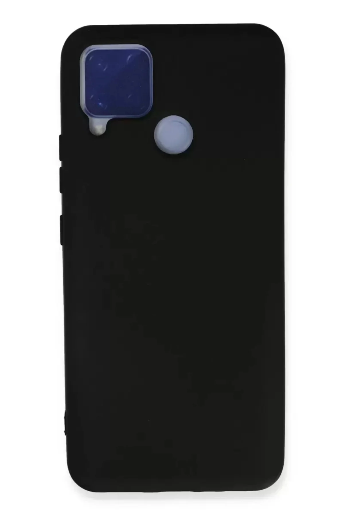 Newface Realme C15 Kılıf Nano İçi Kadife Silikon - Siyah
