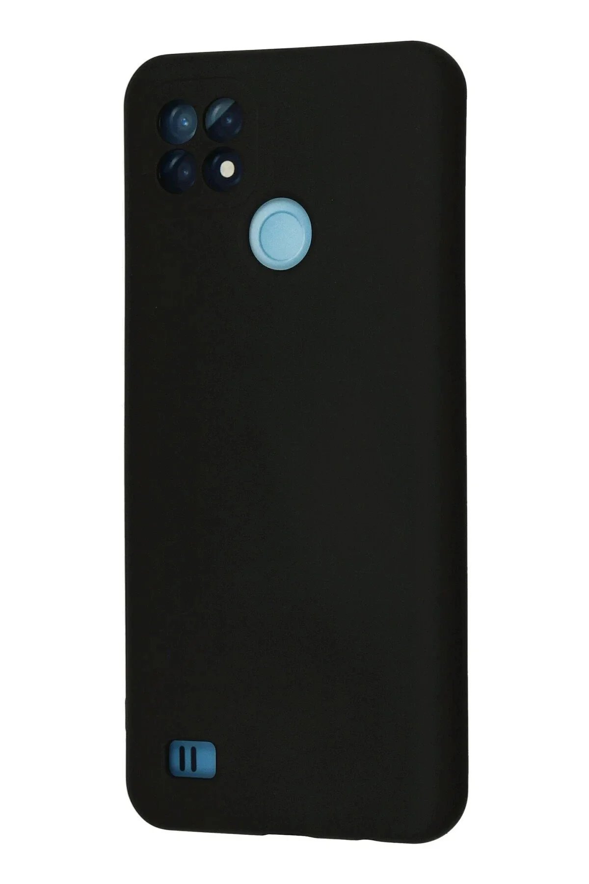 Newface Realme C21 Kılıf Nano İçi Kadife Silikon - Siyah