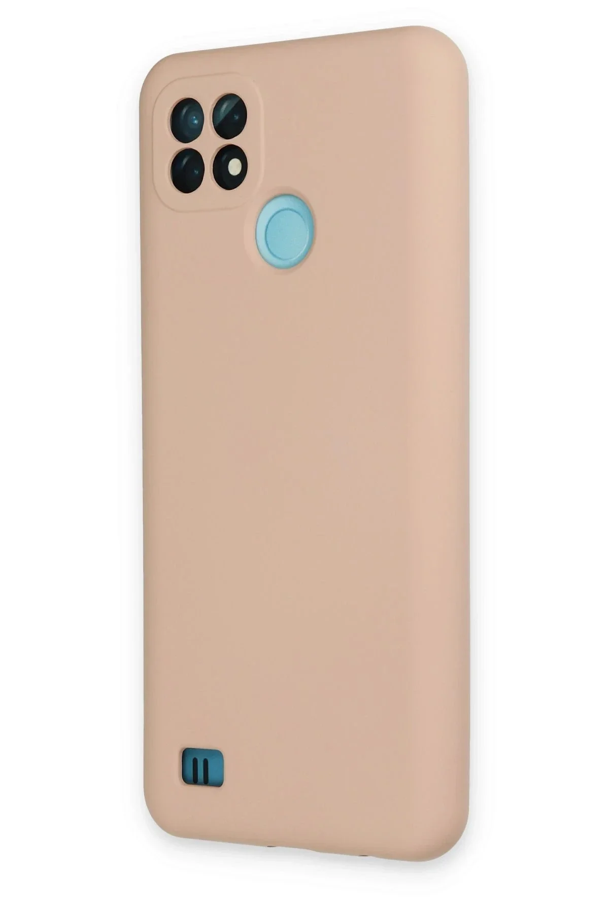 Newface Realme C21 Kılıf Nano İçi Kadife Silikon - Pudra