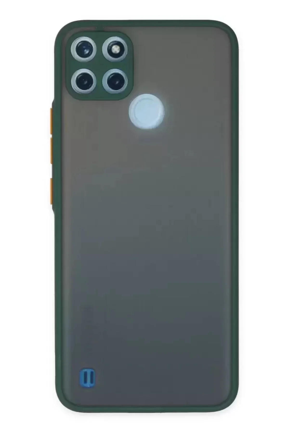 Newface Realme C21y Kılıf Montreal Silikon Kapak - Yeşil