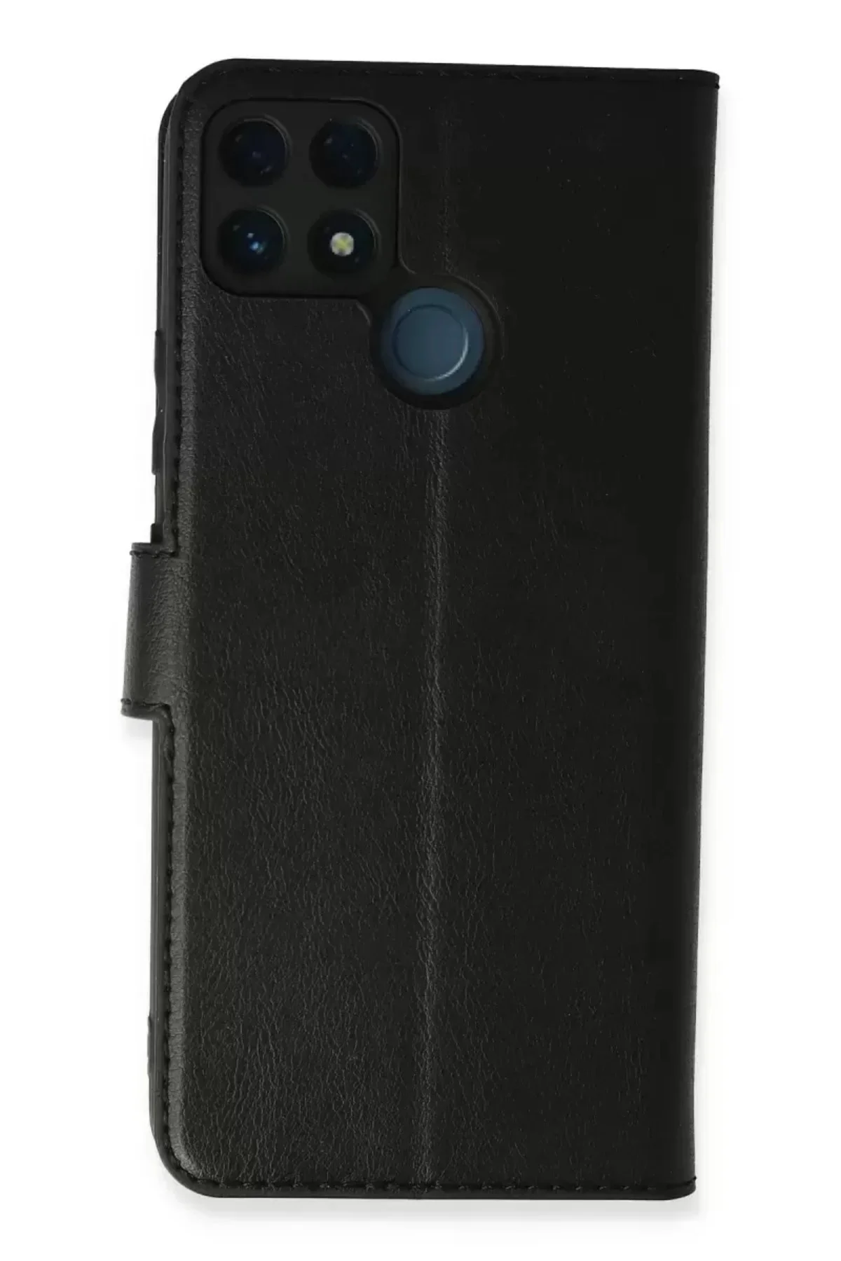 Newface Realme C25 Kılıf Trend S Plus Kapaklı Kılıf - Siyah