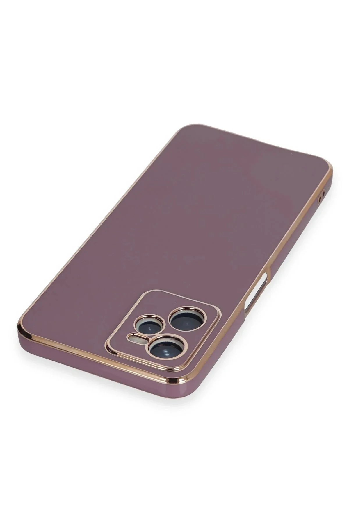 Newface Realme C35 Kılıf Volet Silikon - Mor
