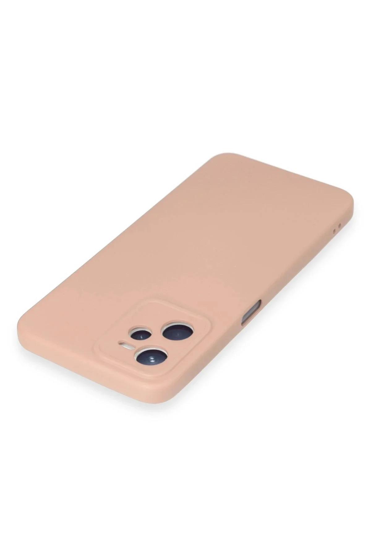 Newface Realme C35 Kılıf Nano İçi Kadife Silikon - Pudra