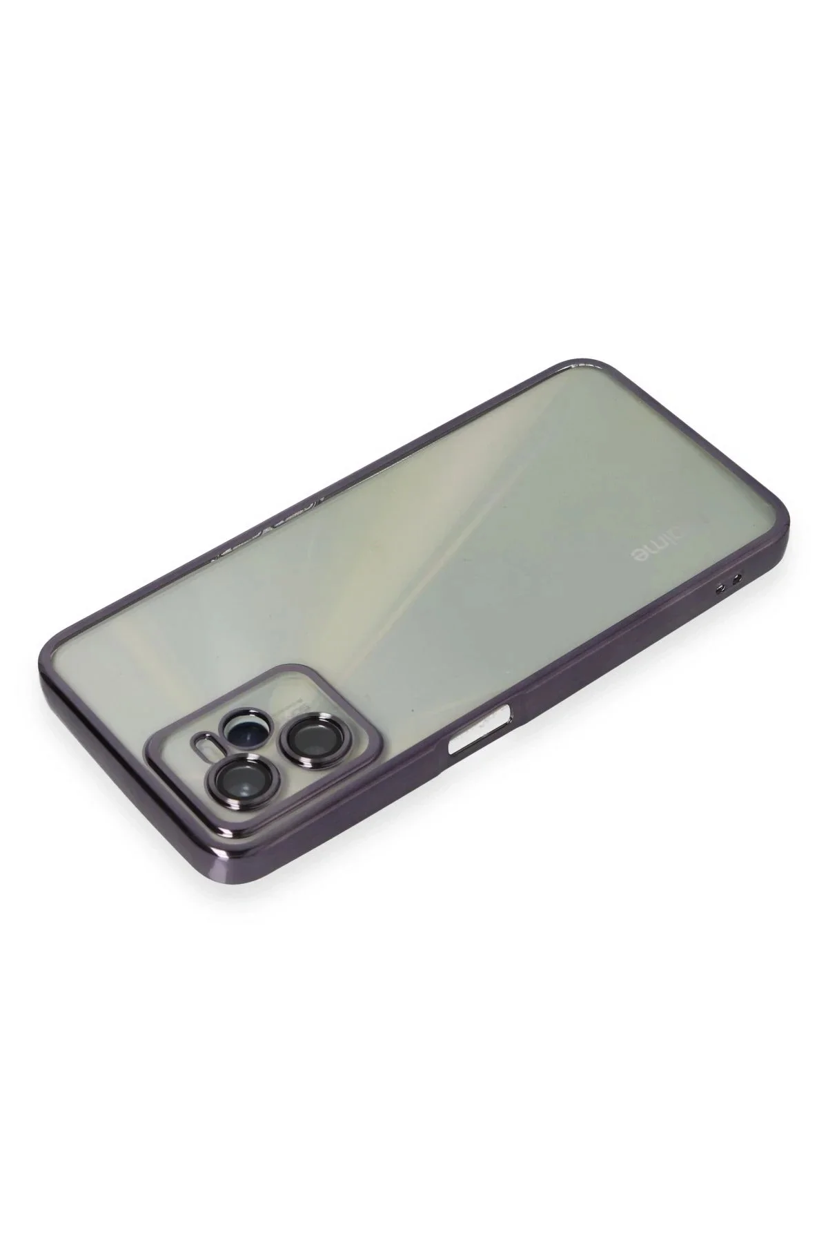 Newface Realme C35 Kılıf Razer Lensli Silikon - Mor