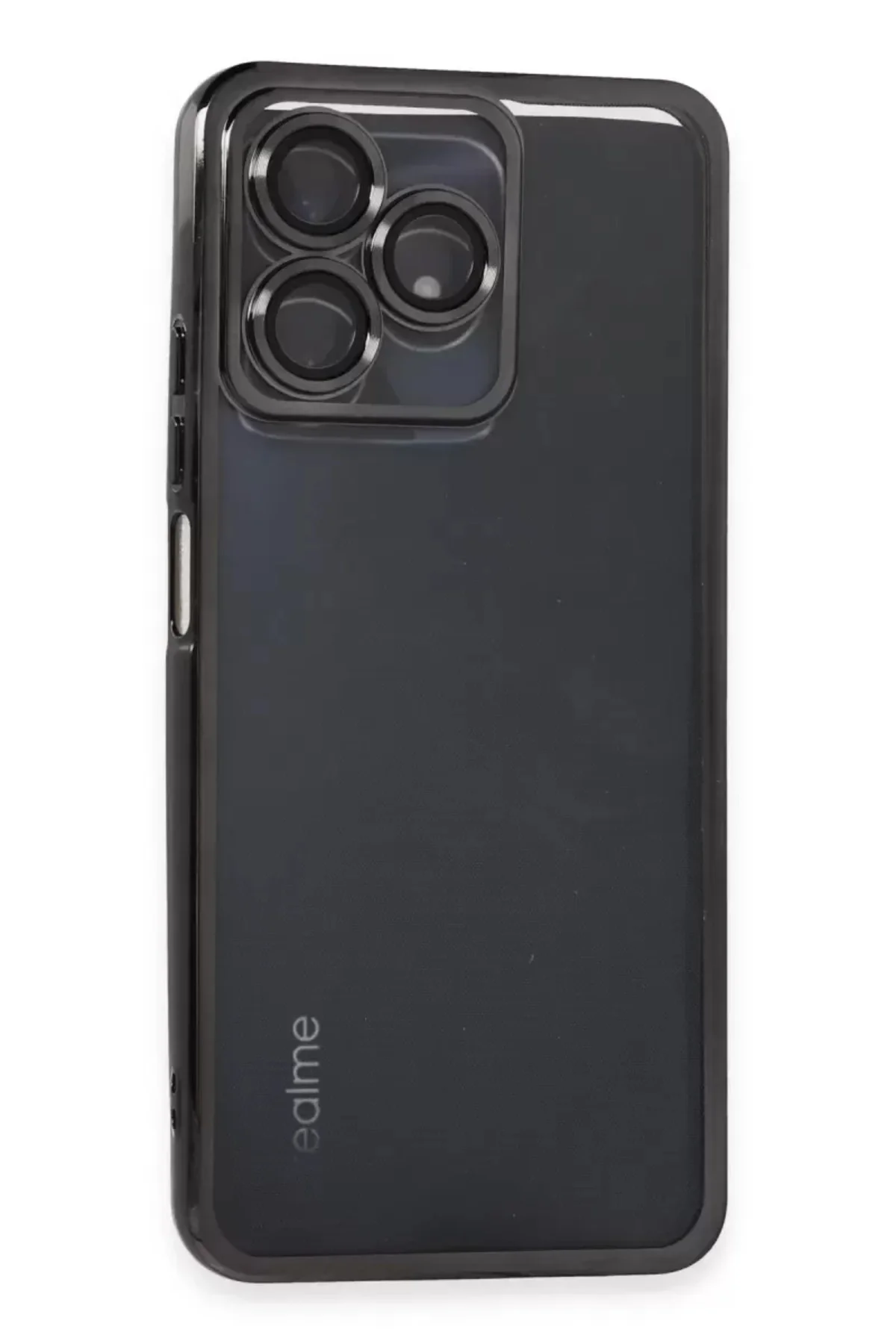 Newface Realme C53 Kılıf Razer Lensli Silikon - Siyah