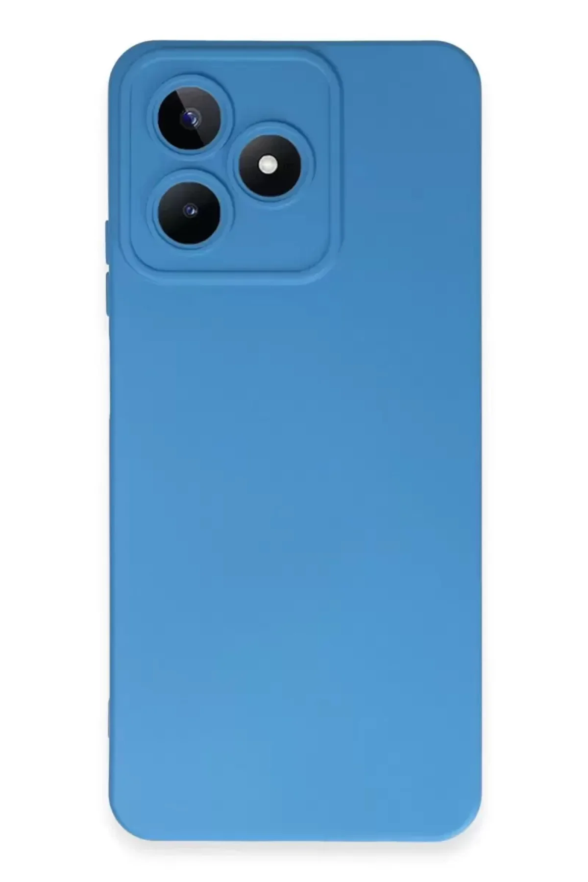 Newface Realme C53 Kılıf Nano İçi Kadife Silikon - Mavi