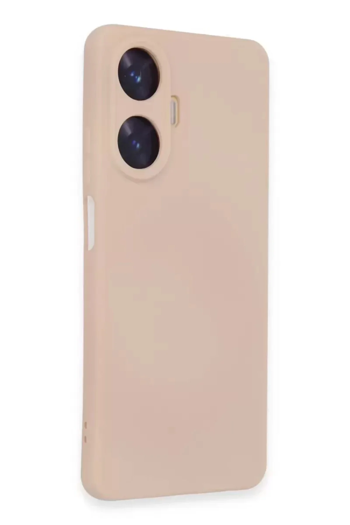 Newface Realme C55 Kılıf Nano İçi Kadife Silikon - Pudra