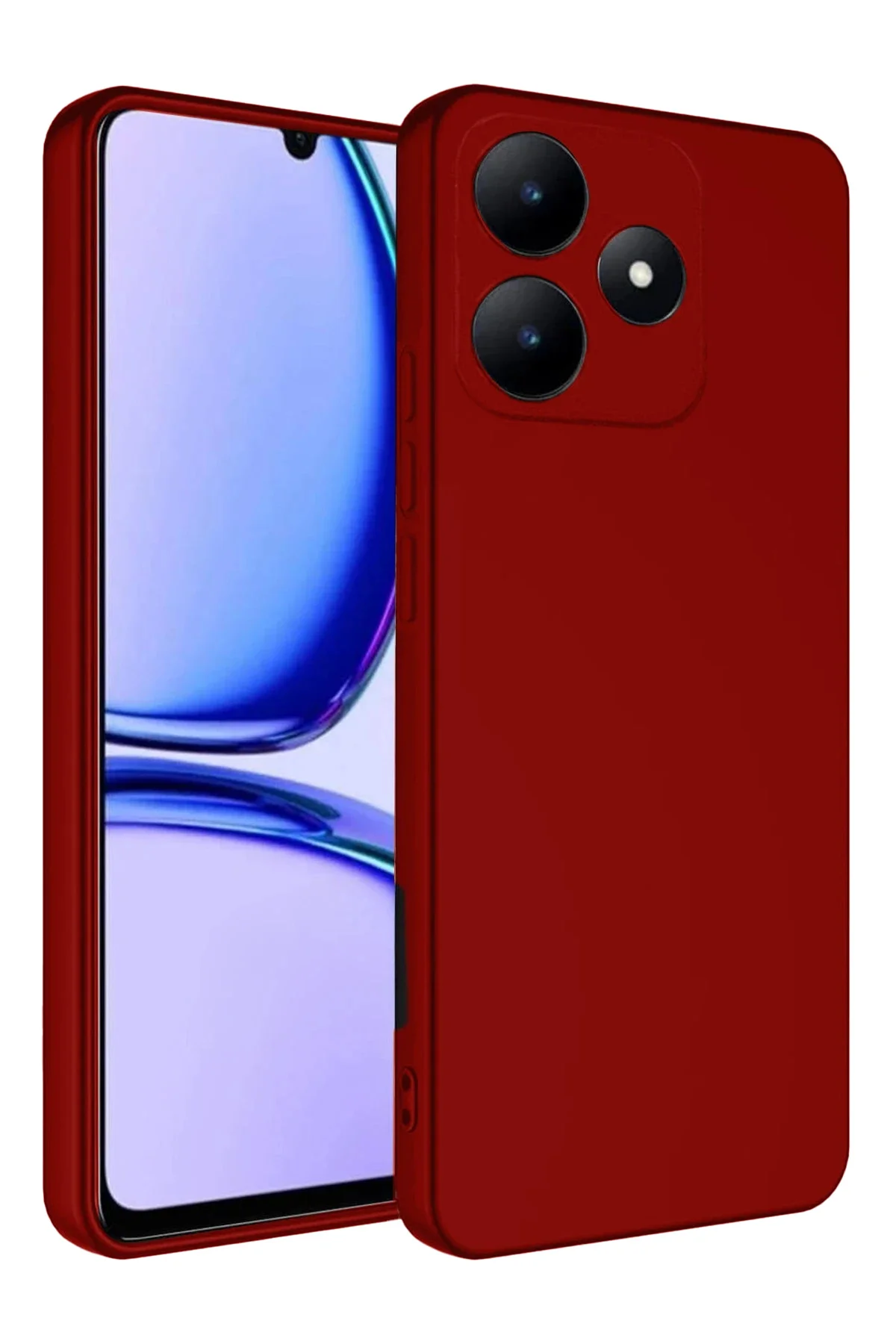 Newface Realme C61 Kılıf First Silikon - Kırmızı