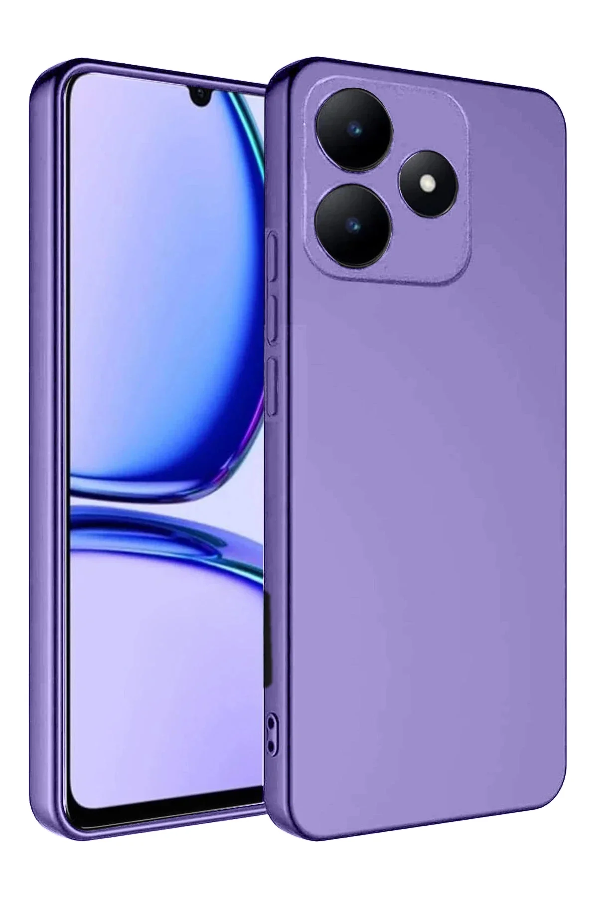 Newface Realme C61 Kılıf First Silikon - Lila