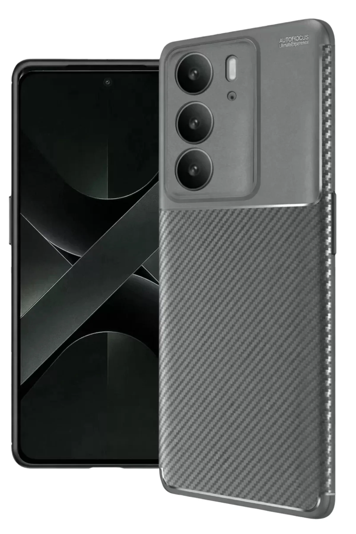 Newface Realme C75 4g Auto Focus Karbon Kapak - Gri