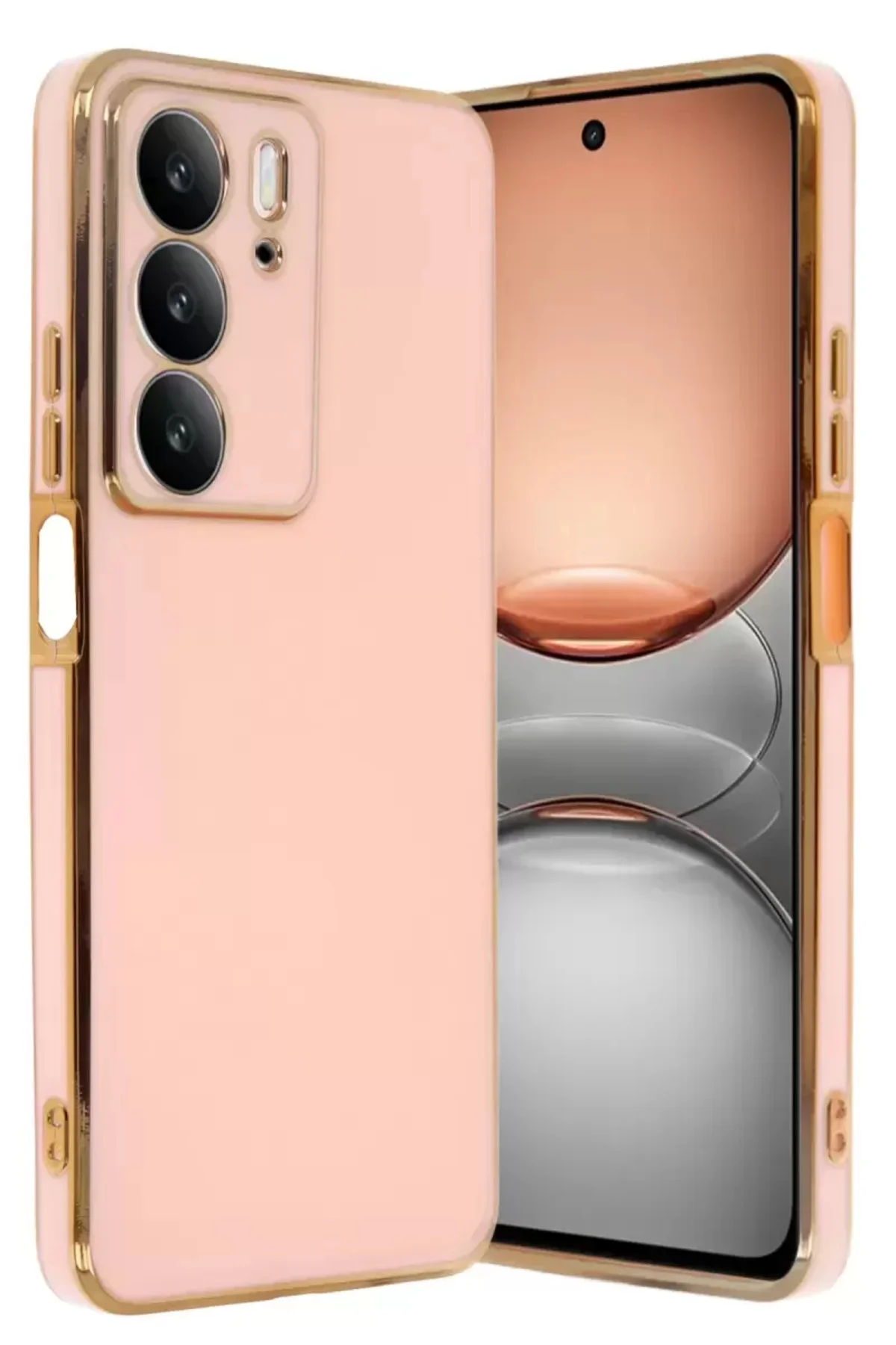 Newface Realme C75 4g Kılıf Volet Silikon - Pembe