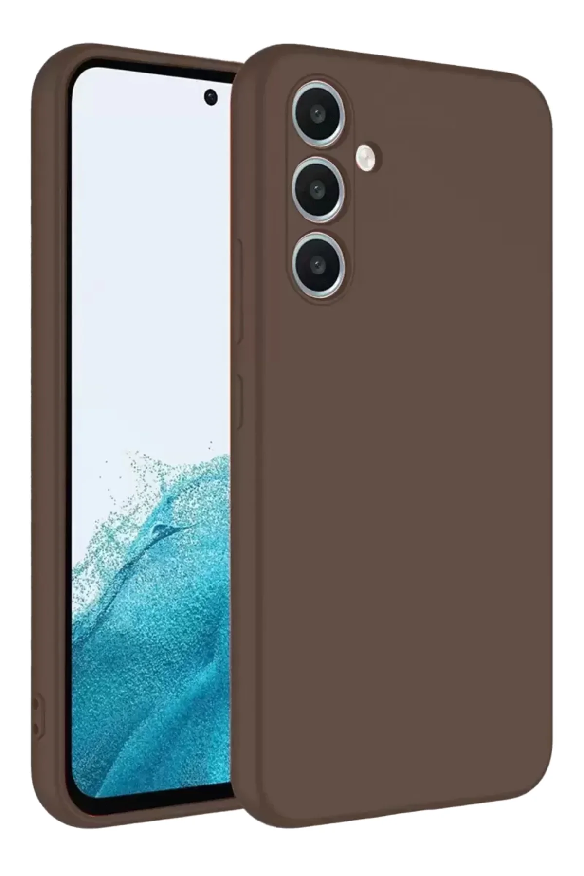 Newface Samsung Galaxy A16 5g Kılıf First Silikon - Kahverengi