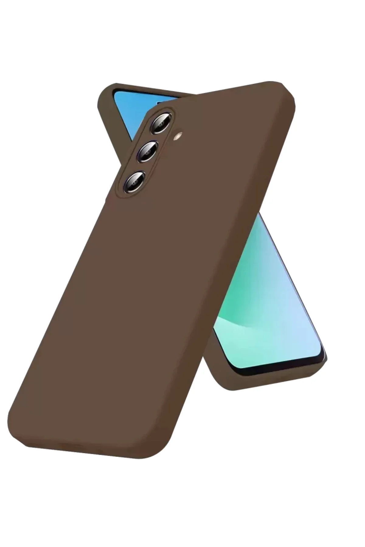 Newface Samsung Galaxy A56 Kılıf First Silikon - Kahverengi