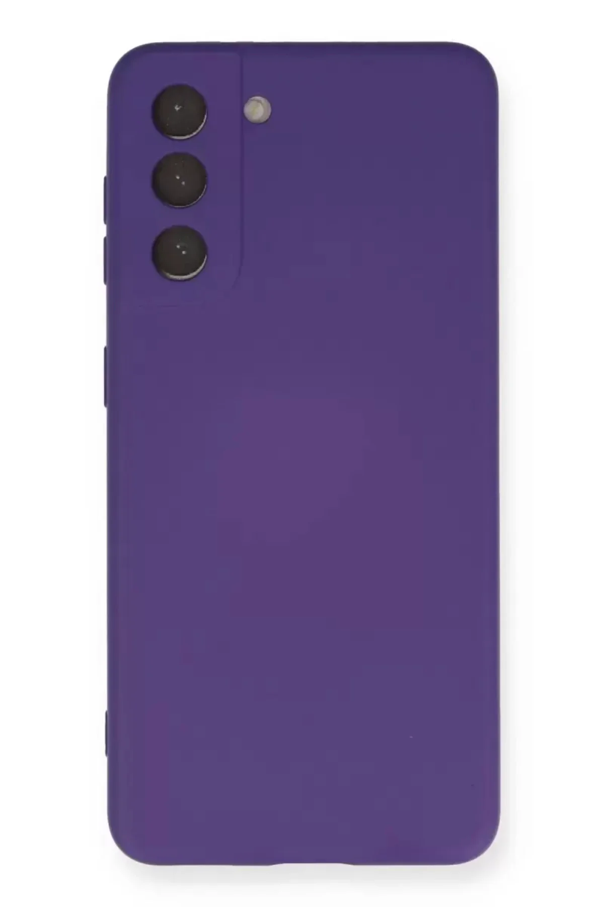 Newface Samsung Galaxy S21 Kılıf Nano İçi Kadife Silikon - Mor
