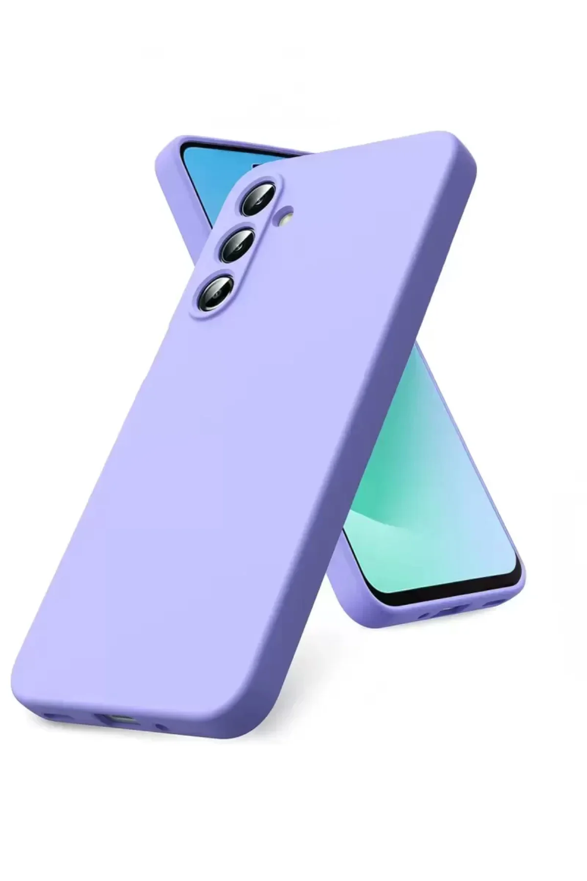 Newface Samsung Galaxy S25 Fe Nano İçi Kadife Silikon - Lila