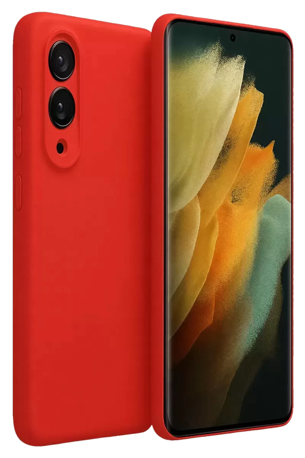 Newface Samsung Galaxy S25 Edge First Silikon - Kırmızı