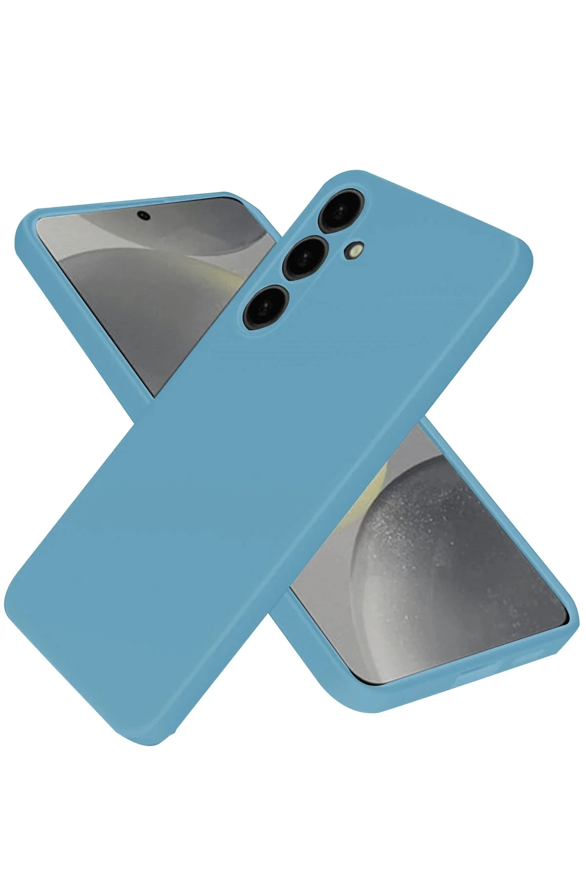 Newface Samsung Galaxy A56 Kılıf Nano İçi Kadife Silikon - Mavi
