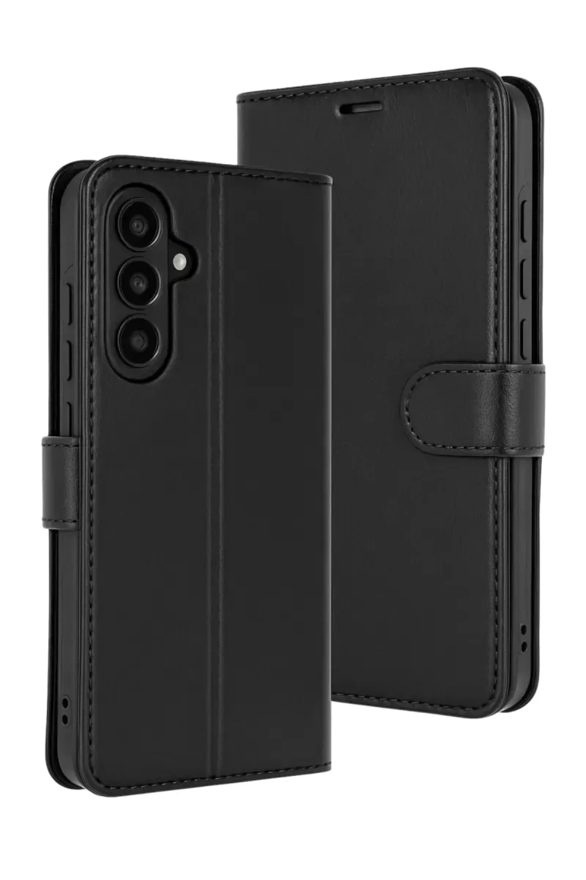 Newface Samsung Galaxy S25 Fe Trend S Plus Kapaklı Kılıf - Siyah