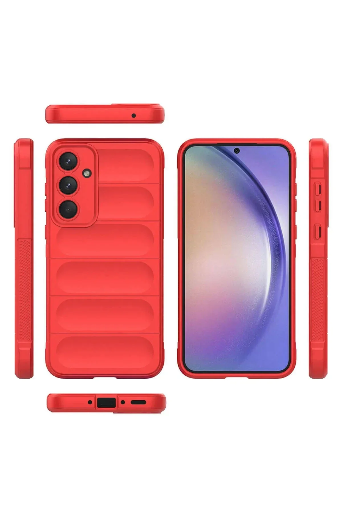 Newface Samsung Galaxy A26 Kılıf Optimum Silikon - Kırmızı