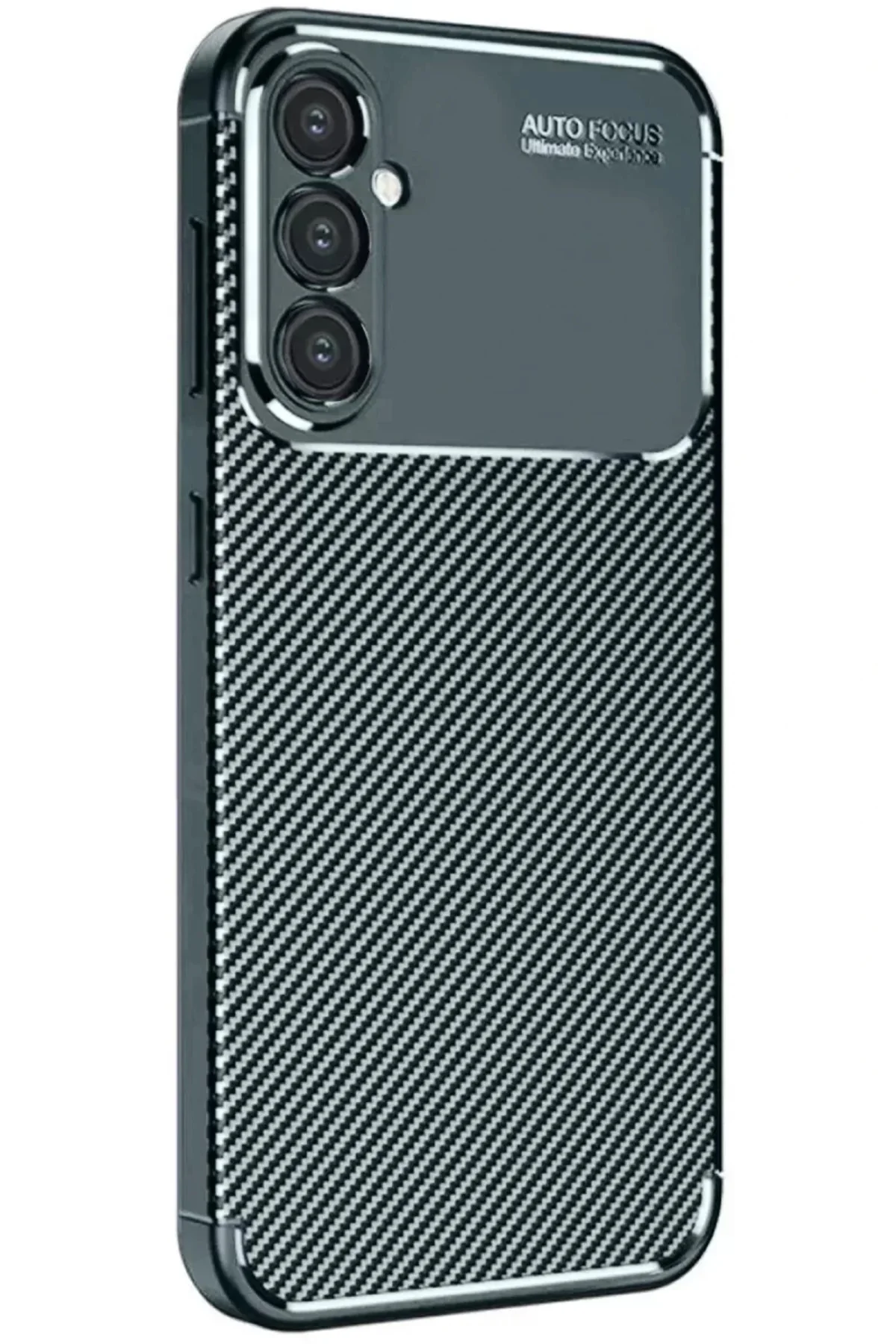 Newface Samsung Galaxy A56 Kılıf Auto Focus Karbon Kapak - Koyu Y