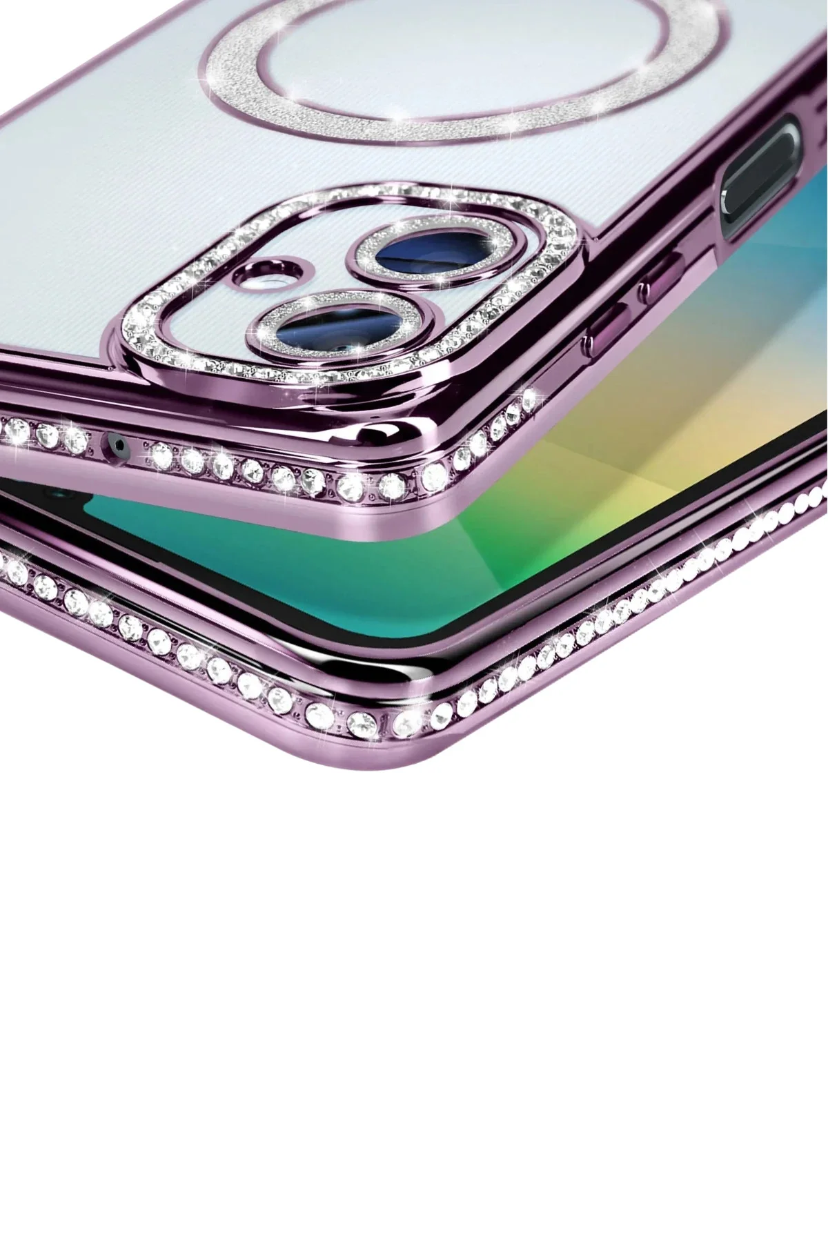 Newface Samsung Galaxy A06 Joke Simli Magneticsafe Kılıf - Derin Mor