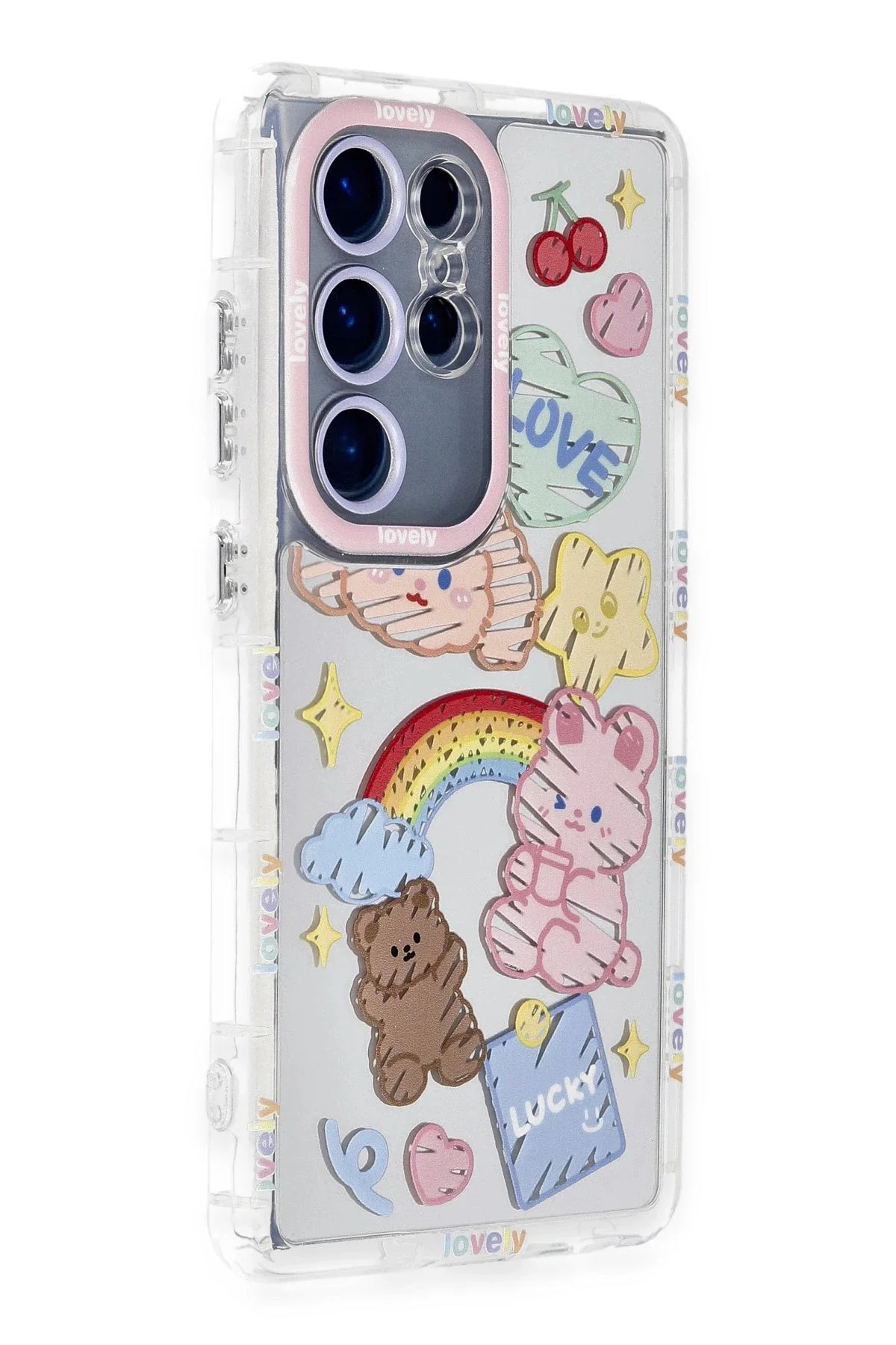 Newface Samsung Galaxy S23 Ultra Kılıf Reflexion Desenli Kapak - 