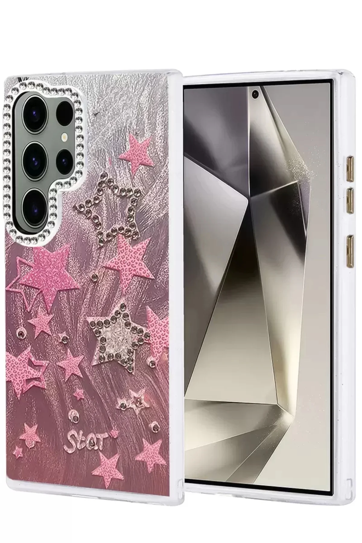 Newface Samsung Galaxy S23 Ultra Kılıf Blade Aynalı Desenli Kapak