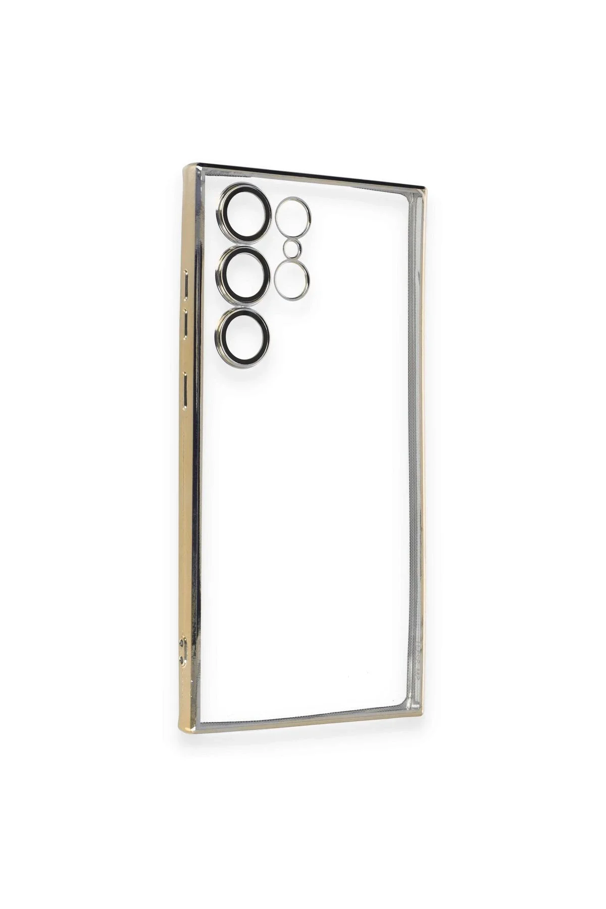 Newface Samsung Galaxy S23 Ultra Kılıf Razer Lensli Silikon - Gol