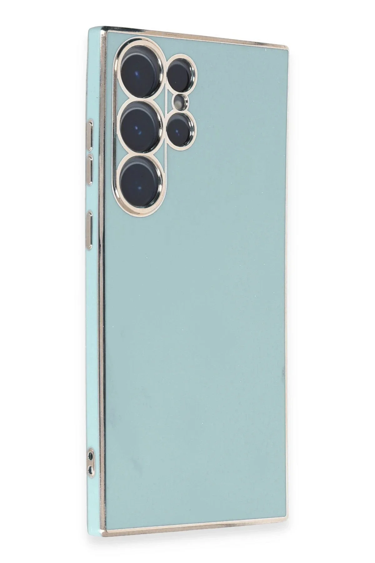 Newface Samsung Galaxy S23 Ultra Kılıf Volet Silikon - Açık Yeşil