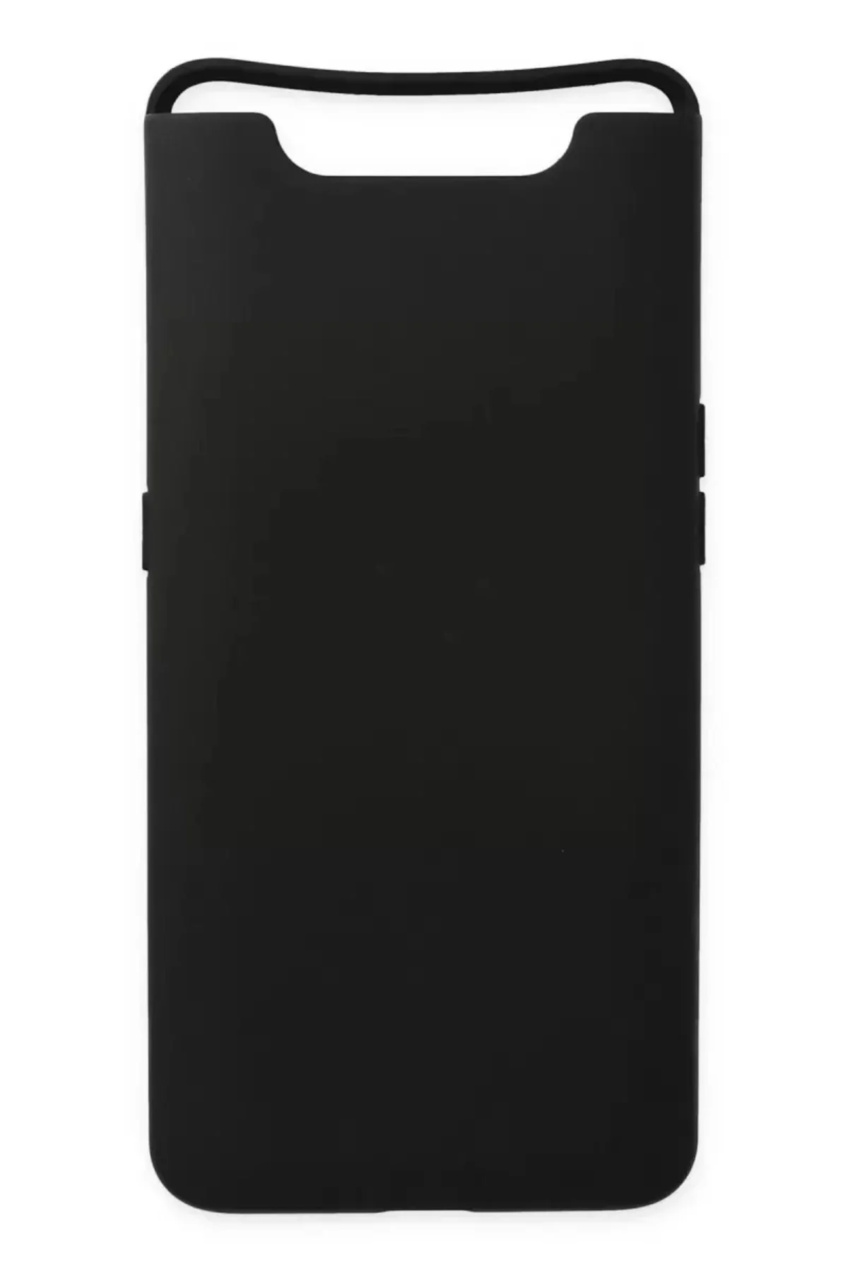 Newface Samsung Galaxy A80 Kılıf Nano İçi Kadife Silikon - Siyah