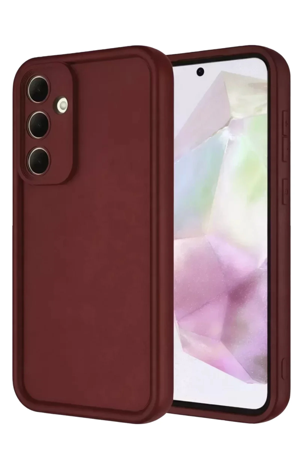 Newface Samsung Galaxy A56 Kılıf Viera Silikon - Bordo