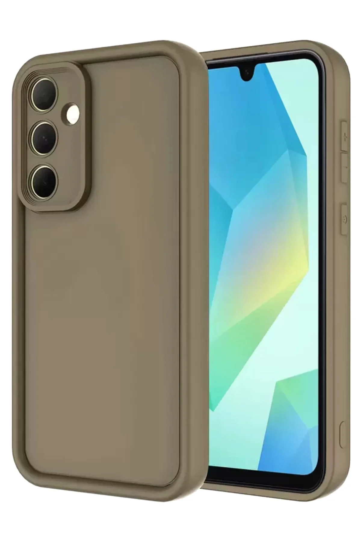 Newface Samsung Galaxy A16 5g Kılıf Viera Silikon - Kahverengi