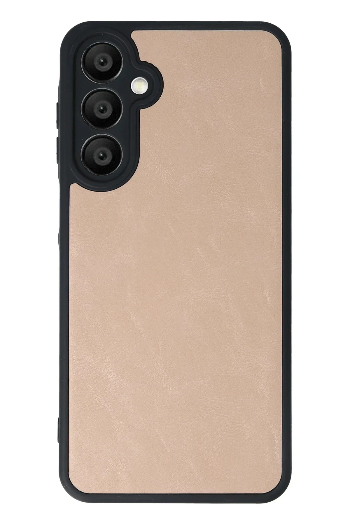 Newface Samsung Galaxy M15 Kılıf Aras Deri Kapak - Pudra